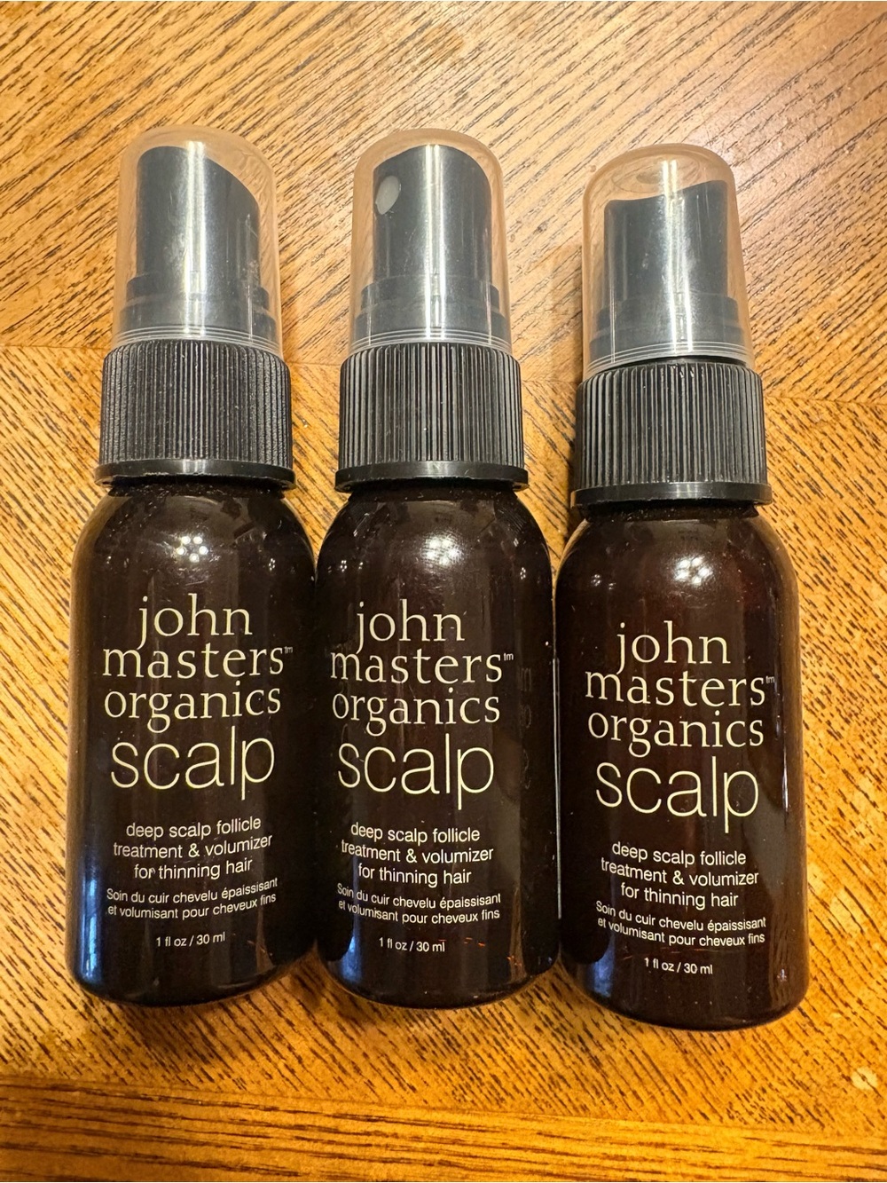 John Masters Organics Scalp Treatment Spray for thinning hair (3 travel-sized)